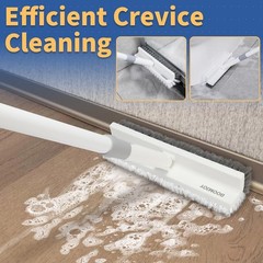 V-Shape Grout Brush with Long 57″ Handle – Perfect for Tiles, Corners, & More