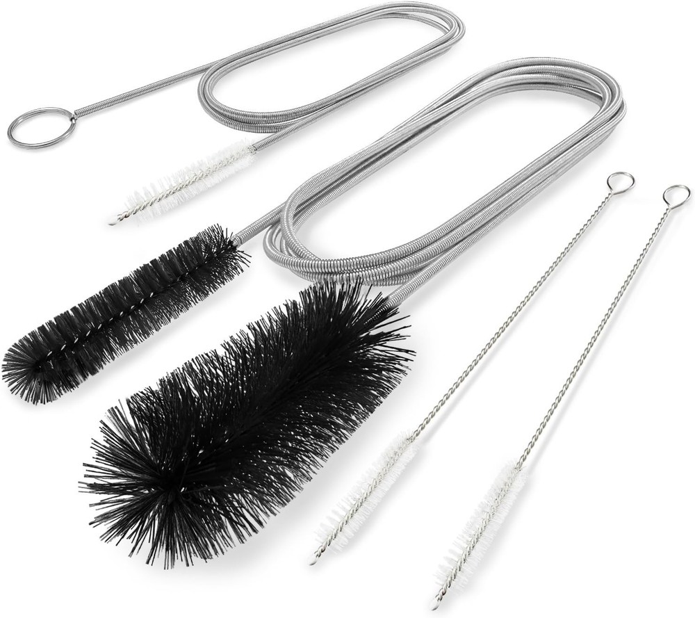 2 Pack Flexible Drain Brush 66 Inch Long Double Ended Hose Pipe Cleaners Black