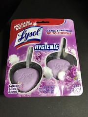 Lysol Hygienic Automatic Toilet Bowl Cleaner Cotton Lilac Essential Oils 2-pack