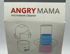 ANGRY MAMA Microwave Cleaner, As Aeen on TV, Blue with Red Hair MF