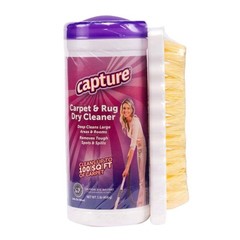 Carpet & Rug Dry Cleaner w/Brush – Carpet Deodorizer & Freshener Powder – Spo…