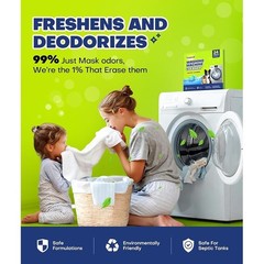 Washing Machine Cleaner Tablets Deep Clean Odor Eliminator Pet Hair Safe New