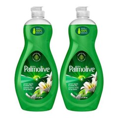 Palmolive Ultra Green Apple & White Lily Dish Liquid, 20 oz (591ml) (Pack of 2)
