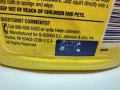 sc Johnson PLEDGE~Orange Scent ~Wood Floor Cleaner No Dulling Oily Residue 32 oz
