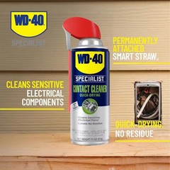NEW 11 oz Contact Cleaner Quick-Drying Electric Equipment Cleaner w/ Smart Straw