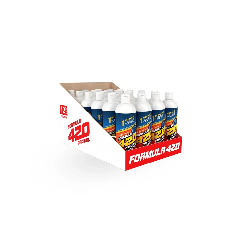 Formula 420 Cleaner – Glass, Metal Pyrex and Ceramic – 12 Oz. Bottles (24 Pack)