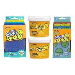 Deep Clean Kit – Scour Daddy Scour Pads (3ct), Steel Scrubbing Sponges (2ct) …