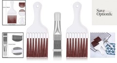 3-Piece Stainless Steel and Plastic Coil Cleaning Brush Set for Efficient Care