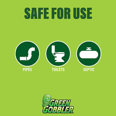 Green Gobbler POWDER PLUNGER Toilet Bowl Clog Remover – 2 Pack Net WT 16.5 Oz