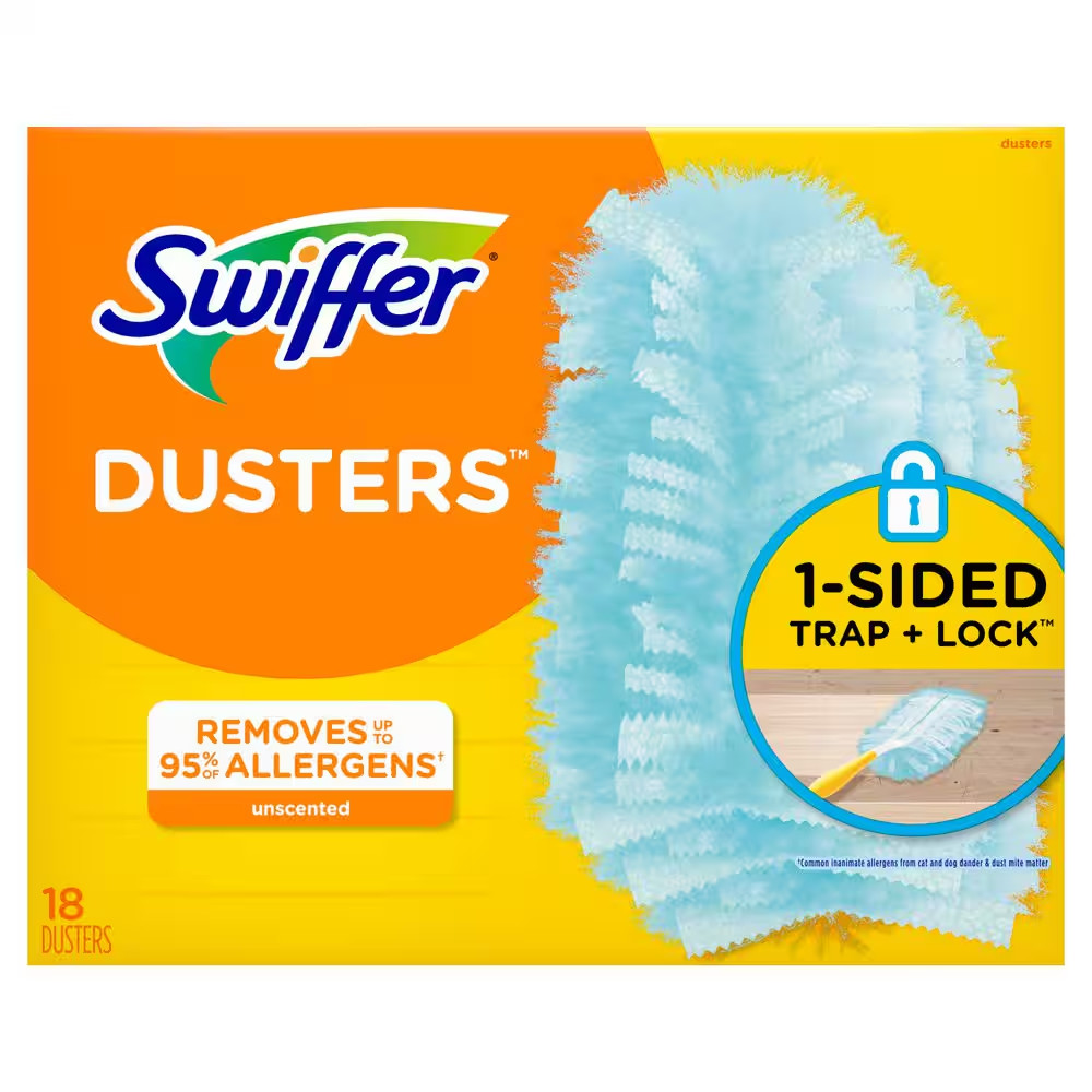180 Unscented Dusting Refills, Multi-Surface and Synthetic, 18 Pack