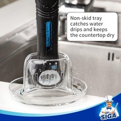 Ergonomic Soap Dispensing Dish Brush and Holder – Ideal for Effortless Cleaning