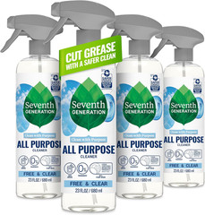 Seventh Generation All Purpose Cleaner, Biodegradable Formula, Free & Clear, 23