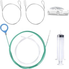 5pcs Sunroof Drain Cleaning Tool, 300cm/118in Flexible Long Pipe Cleaner with Dr