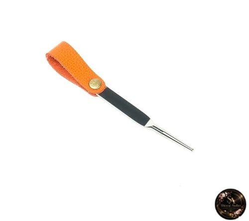REBOOT GOLF Genuine Leather Belt Green Fork Italian Leather Orange GF31-OR