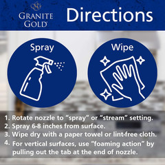 Granite Gold Daily Cleaner for Granite, Marble & Other Natural Stone & Quartz Su