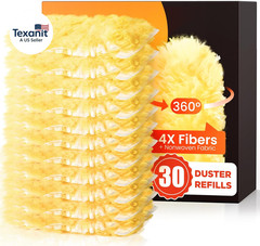 30 Count Heavy Duty Duster Refills for Swiffer, Multisurface 360° Larger Size Du