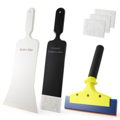 Vinyl Wrap Kit 8 inch Rubber Squeegee Bulldozer Tint Tool Long Handle Car Win…