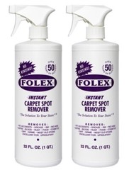 2 ~ FOLEX Carpet Spot Remover Cleans Stains Grease Ink Upholstery Clothes 32oz