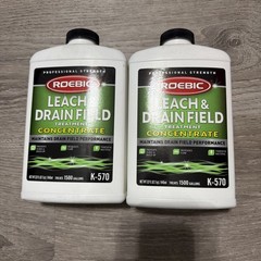 2x Roebic K-570 Biodegradable Leach and Drain Field Opener Concentrate 32 Fl.