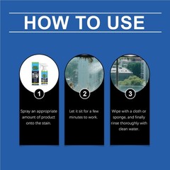 Bathroom Water Stain Cleaner No Scrub Scale Remover 120ml
