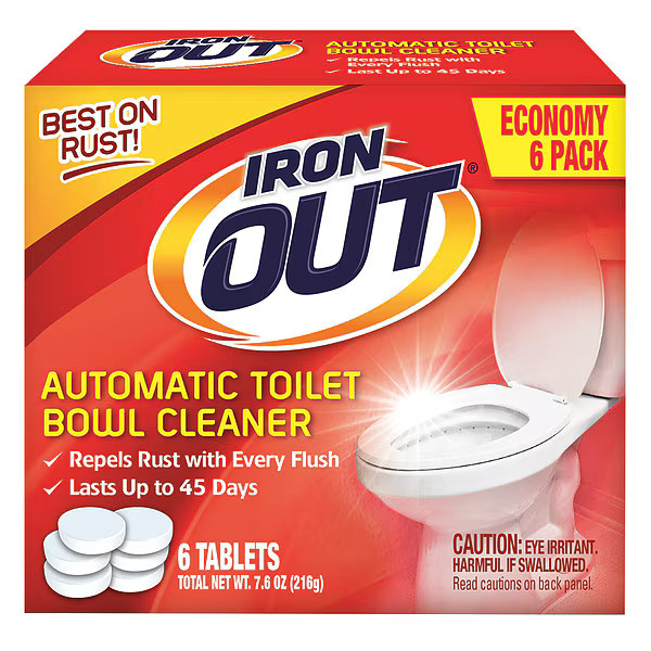 Iron Out Toilet Bowl Cleaner,7.6 oz,Box,PK4 AT46N Iron Out AT46N