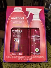 Method All Purpose Cleaner PinkGrapefruit Scent( 28oz. Spray & 68oz. Refill)Pack