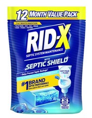 Septic Tank Treatment Pods – 12 Month Supply, Dual Action Enzymes to Break Do…