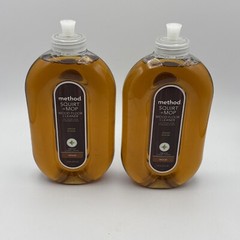 2~ Method Squirt & Mop Almond Scent Hardwood Floor Cleaner Liquid 25 oz No-Rinse