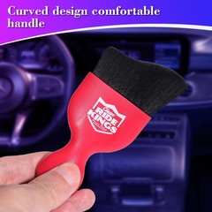 Car Detailing Brushauto Soft Hair Duster Interior With Curved Dirt Dust Collecto