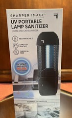 New SHARPER IMAGE PORTABLE LAMP Sanitizer Rechargeable