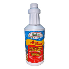 Actina Septic Tank Activator Reduces Odors Digests Waste 32 fl oz by Medina