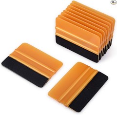 10pcs Vinyl Squeegee Felt Edge Squeegee 4 Inch Car Vinyl Scraper D Color: Gold