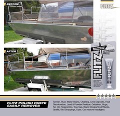 Flitz Metal Polish 3PK Plastic, Fiberglass Cleaning Waxing Paste 1.76 oz. Tubes