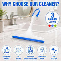 Shower Squeegee for Glass Doors, 3Pcs Bathroom Squeegee for Shower Cleaner Squee