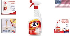 Powerful Rust Stain Remover Spray Gel – 24oz for Bathrooms, Kitchens & Outdoors