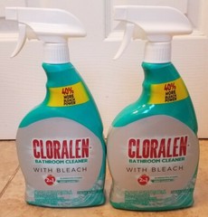 (2) Cloralen Bathroom Cleaner With Bleach Spray Fresh Scent 22 fl Oz Each NEW