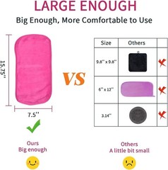 Makeup Remover Cloths: Microfiber Reble Fast Drying Washcloth,