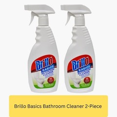 Brillo Basics Bathroom Cleaner Spray 2-Pack | 22oz Each | 5X Action Formula