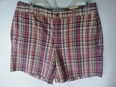 BASS HERITAGE FUCHSIA FLOW SHORT PANTS SIZE 8 SHORT 100% COTTON NWT RETAIL$58.00