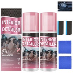 dssuoa 2Pcs Interior Detailer Spray,Car Interior Cleaner,Polishing Cleaner Ca…