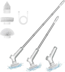 Electric Spin Scrubber, VEWIOR Cordless Shower Scrubber with 3 Adjustable Angle,