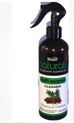 Wizard Naturals All-Purpose Spray Cleaner Rosemary &Cinnamon 13oz-Part Label Cut