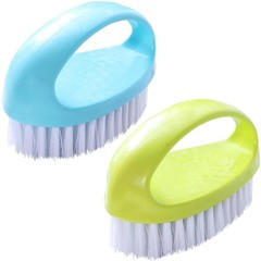 2 Pack Scrubbing Brushes for Cleaning, Heavy Duty Scrub Brush Nylon Stiff Bri…