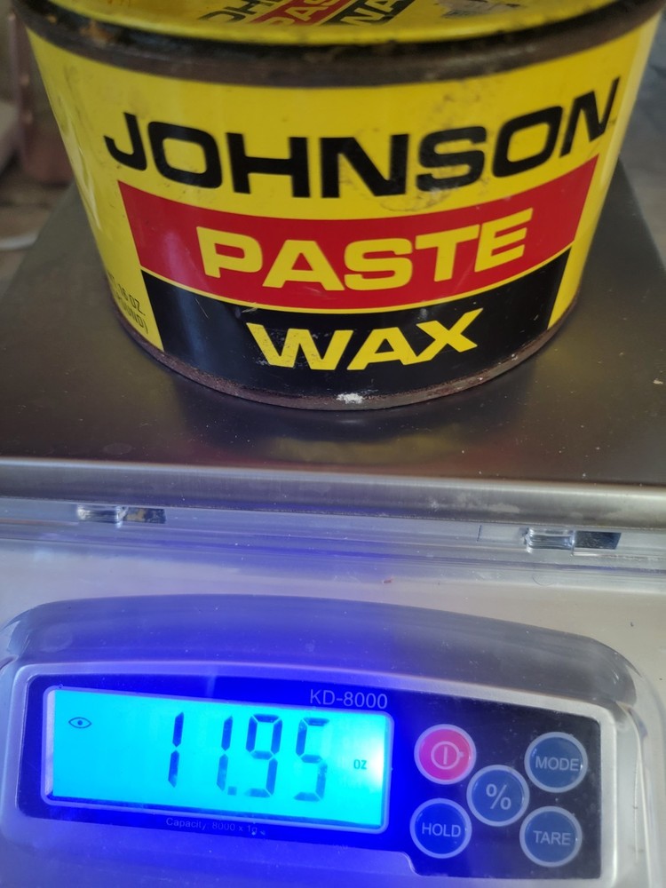 SC Johnson Paste Wax Original Formula Container 1 Lb 60% Full *Read