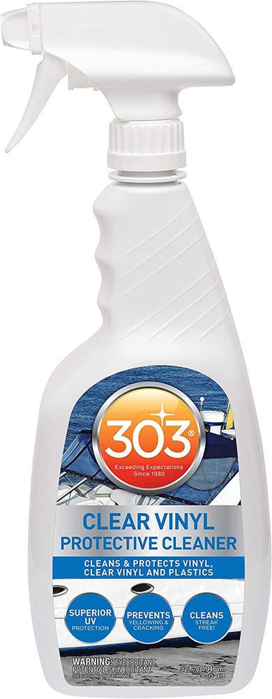 303 Marine Clear Vinyl Cleaner for Isinglass & Strataglass, 32 Oz
