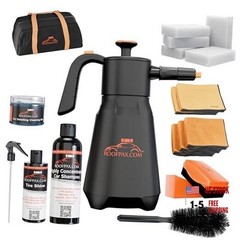 Eco-Friendly Waterless Car Wash Spray Kit with Pressure Foam Microfiber