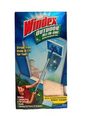 Windex Outdoor All In One Glass Window Cleaner Tool Starter Kit with Pad New