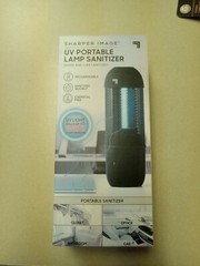 SHARPER IMAGE portable rechargeable LAMP SANITIZER for home, auto, office