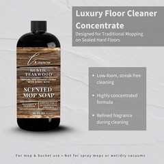 Rustic Teakwood Scented Mop Soap – Luxury Cleaner for Streak-Free Hard Floors