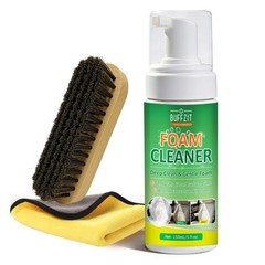 150ml Car Interior Foam Cleaner Kit with Soft Brush Microfiber Towel AllinOne